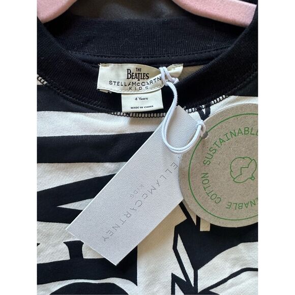 NWT kids' Stella McCartney "The Beatles Get Back" intarsia cotton sweater. Size - Picture 6 of 6